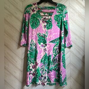Lilly Pulitzer 3/4 sleeve floral dress XXS
